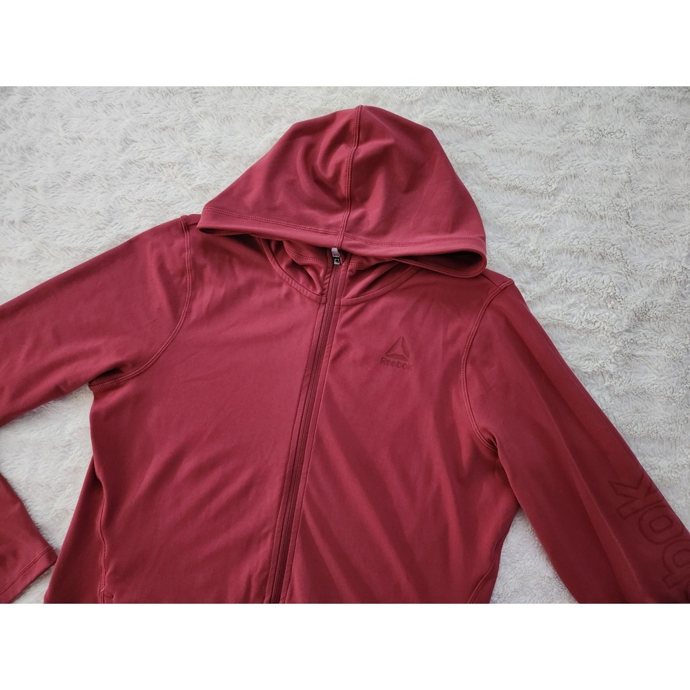 Reebok Full Zip Hooded Jacket‎ Activewear Mauve Womens XL